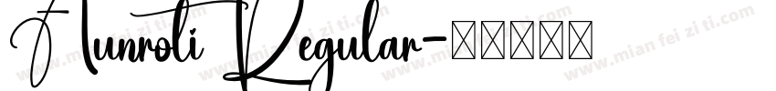 Aunroti Regular字体转换